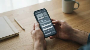 Usuario analizando ofertas de apuestas gratuitas en dispositivo móvil